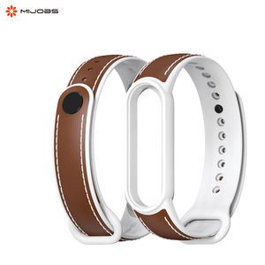 Bracelet de montre intelligente Mijobs en silicone TPU, cuir et alliage d'aluminium pour <span class=keywords><strong>Amazfit</strong></span> <span class=keywords><strong>Band</strong></span> <span class=keywords><strong>5</strong></span>/Xiaomi <span class=keywords><strong>MI</strong></span> <span class=keywords><strong>Band</strong></span> <span class=keywords><strong>5</strong></span> 6 7 - Product Image 5