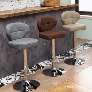 Taburete Alto de Acero Inoxidable Sintético de Lujo, Estilo <span class=keywords><strong>Italiano</strong></span> Moderno para Cocina, Hotel, Centro Comercial - Product Image 6