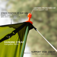 Auvent rétractable multifonctionnel imperméable pour l'extérieur, cadre en aluminium, parasol de plage quatre saisons, tente de camping, tissu polyester