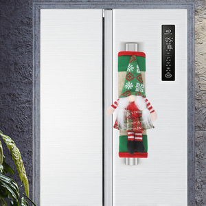 Dreamshare 2Pcs Christmas Refrigerator Handle <b>Cover</b> Cloth Faceless Doll Microwave Kitchen Fridge <b>Door</b> Knob Protector Decorations - Product Image 3