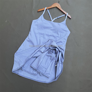 Combinaison de yoga grande taille pour femmes robe de tennis rembourrée <span class=keywords><strong>badminton</strong></span> <span class=keywords><strong>short</strong></span> de fitness robe de tennis en dessous vente en gros - Product Image 4