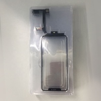 Panel kaca Digitizer layar sentuh, asli dengan Flex untuk iPhone x xs max 11 15Pro Max 12 mini 12 pro max