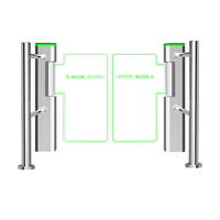 Barrière pivotante bidirectionnelle - Structure en acier/Bras en acrylique avec fonction anti-collision arrière et fonction de comptage