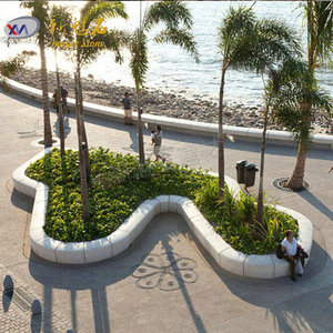 Nuevos Materiales de Construcción de Piedra, Silla de Jardín de Hormigón GRC para Exteriores, Color Blanco y Gris, Personalizable - Product Image 2