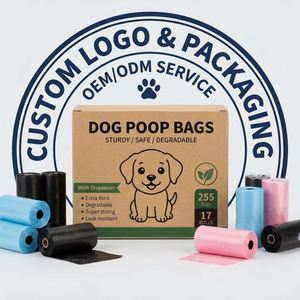 Fournisseur en gros de sacs à déjections canines écologiques biodégradables, 17 rouleaux de sacs de rechange pour animaux de compagnie avec distributeur - Product Image 1