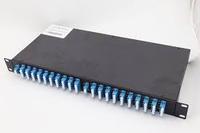 Kotak Terminal Fiber Port 12 24 48 96 Core, Rak Splitter PLC 19 Inch, Kotak Splitter Optik Metal ODF dari Pabrik China