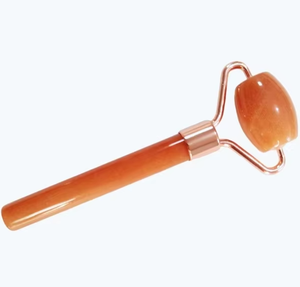 Mini-rouleau de glace pour les yeux en aventurine rouge de petite taille - Product Image 1