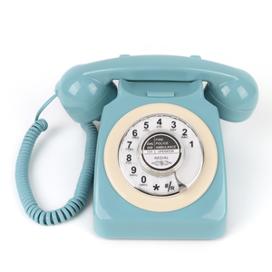 <span class=keywords><strong>Téléphone</strong></span> <span class=keywords><strong>fixe</strong></span> rétro, <span class=keywords><strong>téléphone</strong></span> de bureau filaire classique, <span class=keywords><strong>téléphone</strong></span> vintage à l'ancienne avec fonction de recomposition pour la maison et le bureau - Product Image 1