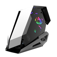 LOVINGCOOL casing Gaming bentuk unik ATX/M-ATX/ITX menara menengah dengan kaca Tempered OEM casing komputer desain kustom menara game