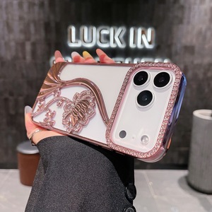 Nouvelle <span class=keywords><strong>coque</strong></span> de téléphone portable de luxe en TPU électroplaqué, antichoc, étanche, résistante à la saleté, avec chaîne de poignet pour Xs Max - Product Image 3