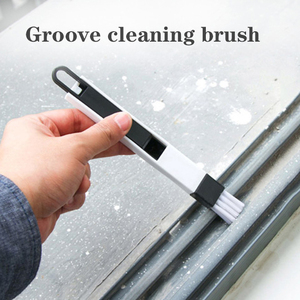 3 in 1 <b>Cleaning</b> Brushes <b>Set</b> <b>Window</b> <b>Cleaning</b> Brush Clean Tool Slot Brush Keyboard Nook Cranny Dust Shovel Track - Product Image 3