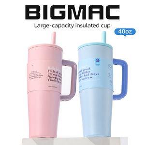 Double-Drinking Design Tumbler With Straw Lid For Travel And Outdoor Use - Product Image 3