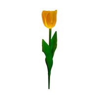 Lampes LED durables en gel de silice, lumière solaire LED en forme de tulipe, plante, rose, piquet, lampe de pelouse pour jardin carré, paysage, lampes LED