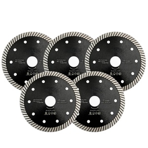 Disque de coupe diamanté turbo ultra-mince de 5 pouces, lame de scie humide/sèche <span class=keywords><strong>pour</strong></span> carrelage céramique, granit, porcelaine, compatible avec <span class=keywords><strong>meuleuse</strong></span> d'angle de 5 pouces - Product Image 1