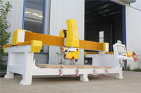 Machine de découpe de pierre CNC pour la découpe de carreaux de marbre et de granit, machine à scier à pont monobloc automatique