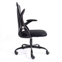 Chaises de bureau pivotantes en maille de haute qualité avec dossier mi-haut et accoudoirs rabattables pour le bureau à domicile et les salles de réunion