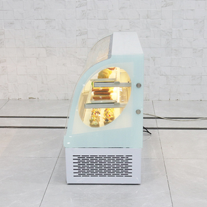 Năng lượng hiệu quả cao cong kính Countertop bánh tủ trưng bày với cửa sau cho cửa hàng cà phê cửa hàng tráng miệng và bánh - Product Image 4