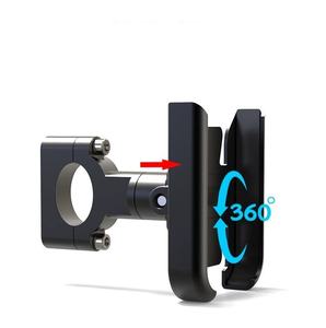 <span class=keywords><strong>Support</strong></span> universel flexible en aluminium pour guidon de <span class=keywords><strong>moto</strong></span>, <span class=keywords><strong>GPS</strong></span>, téléphone portable, avec fixation au guidon et clip de montage - Product Image 4