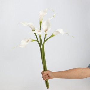 <span class=keywords><strong>Flores</strong></span> Artificiales <span class=keywords><strong>de</strong></span> Lirio Calla <span class=keywords><strong>de</strong></span> Tacto Real, 53 cm, <span class=keywords><strong>Plástico</strong></span> Suave, Color Blanco, para Decoración del Hogar y Bodas, Novedad 2026 - Product Image 5