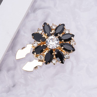 Nouveaux Boutons de Manchette et Boutons de Col en Alliage de Zinc Plaqué, Ornés de Diamants Colorés, Bijoux de Vêtements, Meilleures Ventes Transfrontalières
