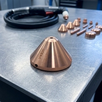 Kenfeng 11.833.101.155 Capuchon de gaz à tourbillon plasma / Bouclier V4335 pour Torche HiFocus 280i 360i 440i, Torche de découpe CNC PerCut 370.1 en Cuivre