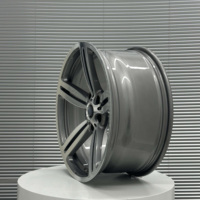 Jante en alliage monobloc finition usinée gris canon brillant 17-24 pouces, luxe européen universel pour marché secondaire