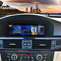 Navirider Android 13 8+256 Go Android Auto CarPlay BMW Série 3/5 Tableau de bord GPS 12,3 pouces QLED 1920x720 3G/4G WiFi intégré