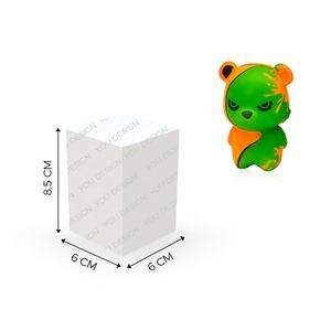 Juguete de Oso de Peluche PU Estilo Graffiti, Juguete Antiestrés para Apretar, Caja Sorpresa Coleccionable |   Venta al por mayor OEM MOQ 6000 - Product Image 4