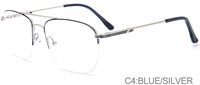 Lunettes de styliste anti-lumière bleue, demi-bords, surdimensionnées, montures optiques sur prescription, collection 2019