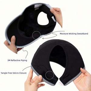 Casquette de sport pour femme de haute qualité avec bordure réfléchissante 3M, casquette de course personnalisée OEM sans dos pour queue de cheval, nouveau design - Product Image 5