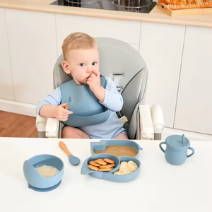 <span class=keywords><strong>Service</strong></span> personnalisé Eversoul, lot de 8 assiettes pour bébé en forme d'éléphant, autres produits d'alimentation pour bébé - Product Image 3