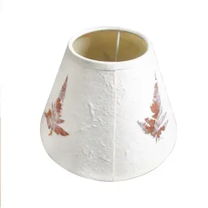 Leaves printing literary fresh style paper lamp shade