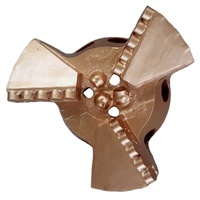 Foret de grattoir PDC à 3 ailes de 76mm fabriqué en Chine pour foret de carottage minier