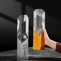 Plaque Métallique de Haute Qualité 2026 en Argent, Cuivre et Or, Trophées et Médailles Personnalisés en Cristal K9 Taillé en Forme de Diamant, Vente en Gros