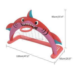 Ensemble de panier de basket-ball et de but de football gonflable 2 en 1 pour le sport en plein air, jouets en PVC pour enfants, bébés et tout-petits - Product Image 4