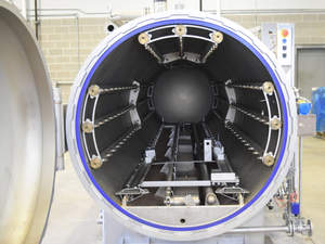 Macchina per imballare sacchetti ad alta temperatura 2000L sterilizzatore cibo storta Autoclave - Product Image 3