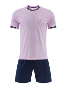 Set di Maglie da <span class=keywords><strong>Calcio</strong></span> Uomo 24-25 di Alta Qualità con Stampa a Trasferimento Termico, <span class=keywords><strong>Rosa</strong></span> e Nero, Traspiranti e ad Asciugatura Rapida - Product Image 5