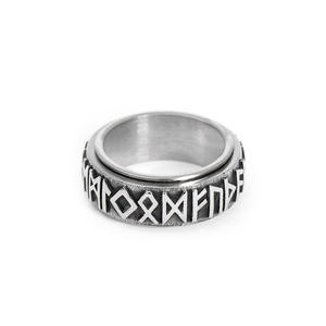 Soulager L'anxiété Acier Inoxydable Fidget Bande Anneaux Rune <span class=keywords><strong>Alphabet</strong></span> <span class=keywords><strong>Viking</strong></span> Spinner L'anxiété Anneau pour Hommes Femmes - Product Image 5