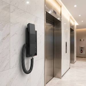 <span class=keywords><strong>Téléphone</strong></span> <span class=keywords><strong>IP</strong></span> mural compact H601 sans écran pour hôtel, <span class=keywords><strong>téléphone</strong></span> VoIP SIP avec PoE, 2 touches programmables, façade personnalisable - Product Image 4