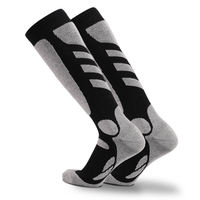 2024 chaussettes d'hiver en laine mérinos durables confortables pour adultes chaussettes de chasse de ski de snowboard chaudes épaisses avec Logo de corps tricoté