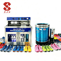 Machine de nettoyage de chaussures tout-en-un, lave-chaussures en acier inoxydable avec fonction de désinfection et de séchage pour usage commercial