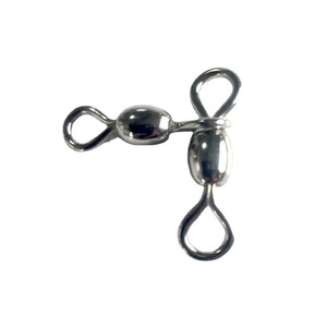 Émerillon de pêche en acier inoxydable à 3 voies, connecteur croisé robuste, <span class=keywords><strong>triple</strong></span> émerillon avec 11 tailles pour l'eau salée - Product Image 2