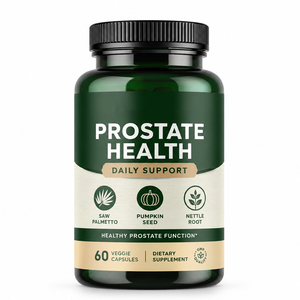 Suplementos Herbales para el Apoyo de la Próstata y el Equilibrio Hormonal en Hombres, Cápsulas de Ortiga y Semilla de Calabaza (60 Unidades) - Product Image 1