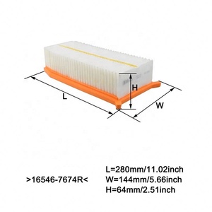 Lianrun Fabbrica per Nissan per <span class=keywords><strong>Renault</strong></span> auto filtro aria 16546-7674R - Product Image 6