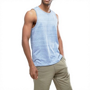 Wholesale Men's 100% Cotton <b>Singlets</b>-Anti-Pilling Quick Dry Breathable Training <b>Running</b> Tank Tops Solid Pattern Multiple Logo - Product Image 1