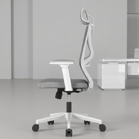 Chaise de bureau en maille avec dossier réglable et fonction ergonomique multifonctionnelle