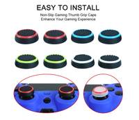 Remplacement de la manette analogique en silicone pour PS5 PS3/PS4 pour les manettes Xbox One Accessoires de jeu avec poignée de pouce Joystick