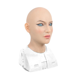 Masque facial en silicone pour jeune femme, idéal pour Halloween, cosplay, drag queen, <span class=keywords><strong>travesti</strong></span> homme-femme - Product Image 4