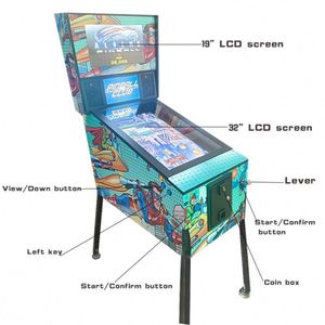 Virtual 4K Mini Vintage <b>Pinball</b> <b>Arcade</b> <b>Machine</b> Retro 6-Ball with 1-Year Warranty Metal 6-Ball Mini Virtual <b>Pinball</b> <b>Machine</b> - Product Image 1