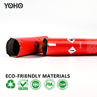 Tube en aluminium vide personnalisé à haute barrière, scellé, avec bouchon à vis à long bec pour emballage cosmétique